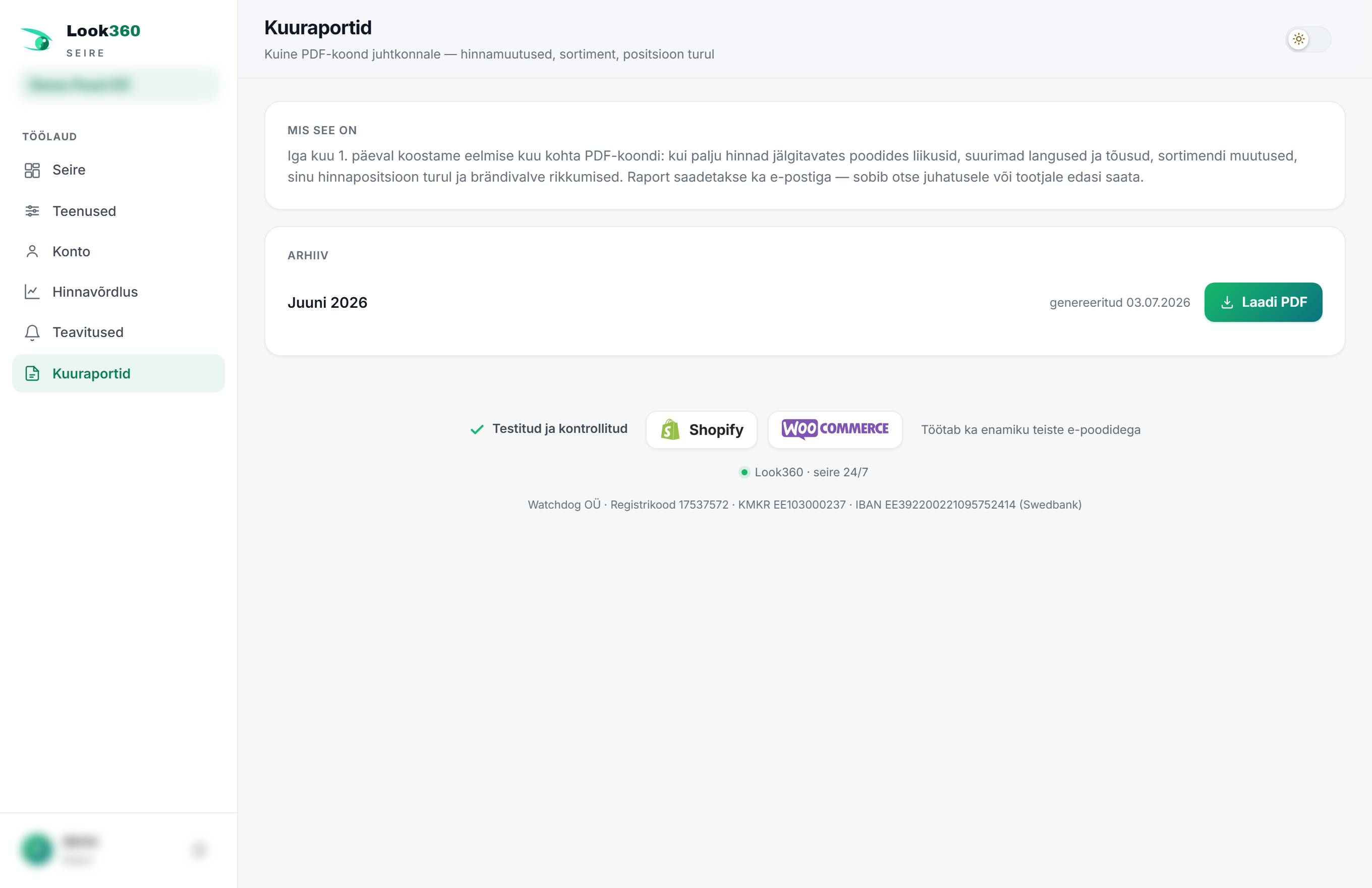 Kuuraportid: kuu PDF-koondi selgitus ja arhiiv