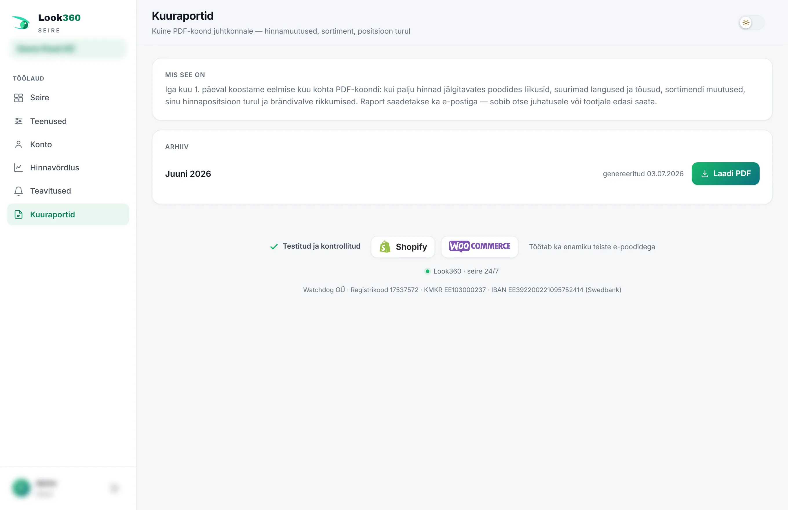Kuuraportid: kuu PDF-koondi selgitus ja arhiiv